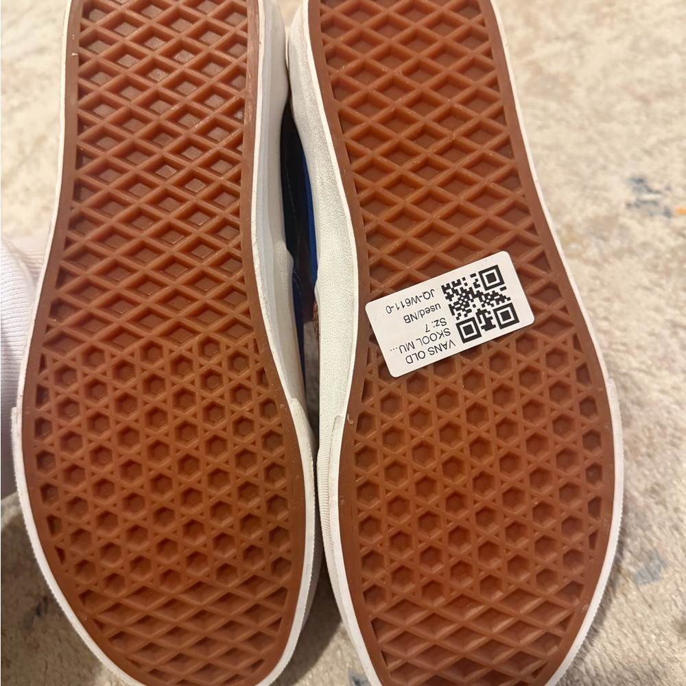 Vans Old Skool Pride Rainbow Patchwork Glitter Men 7 / Women 8.5 Near New - Picture 3 of 7